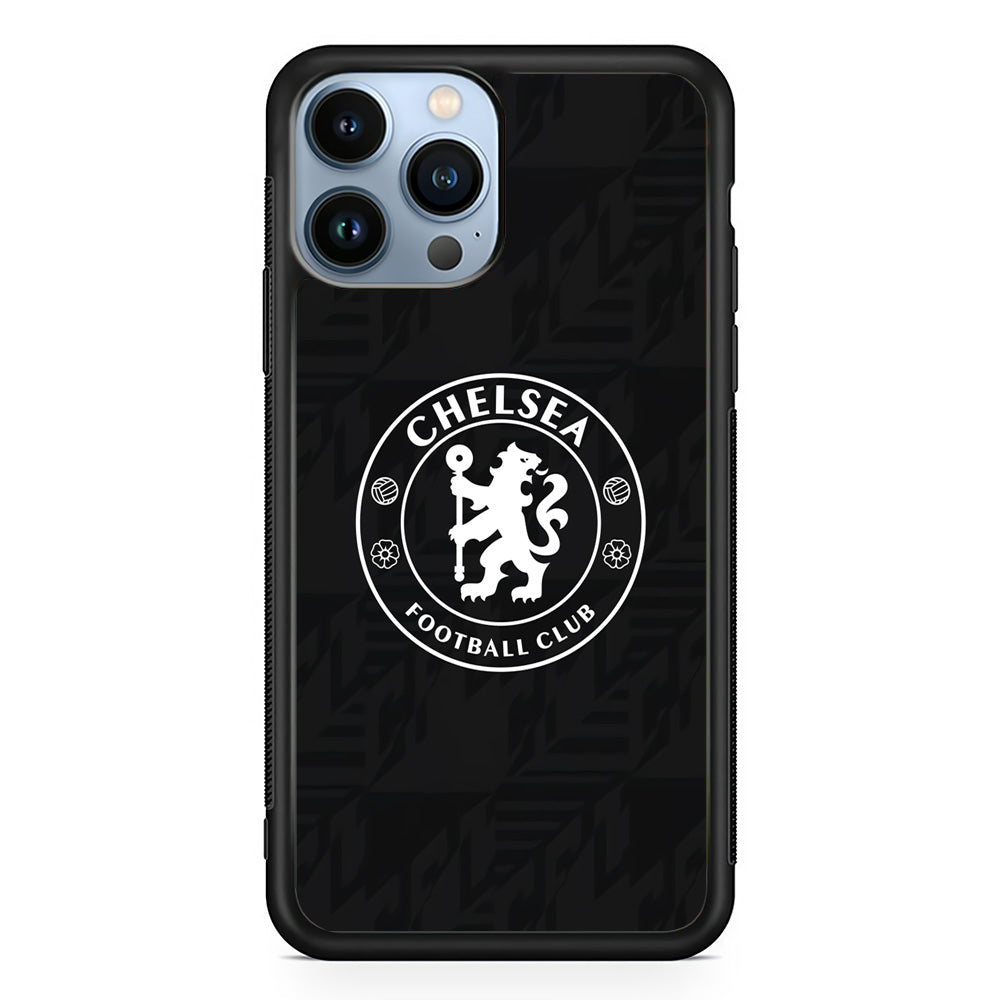 Chelsea FC Pattern of Jersey iPhone 15 Pro Case