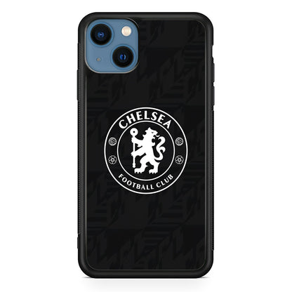 Chelsea FC Pattern of Jersey iPhone 15 Plus Case