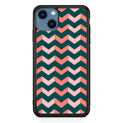 Chevron Arrow Soft And Green Colours iPhone 14 Case