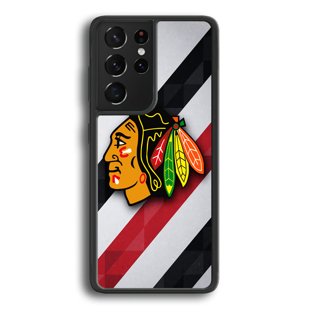 Chicago Blackhawks NHL Team Samsung Galaxy S23 Ultra Case - Ezzystore