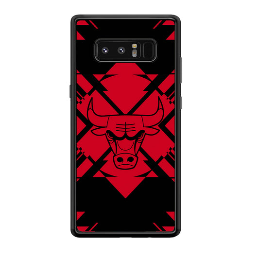 Chicago Bulls Aesthetic Shapes Samsung Galaxy Note 8 Case