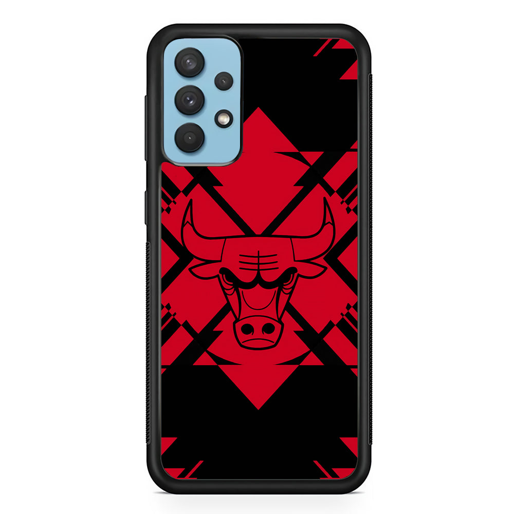 Chicago Bulls Aesthetic Shapes Samsung Galaxy A32 Case