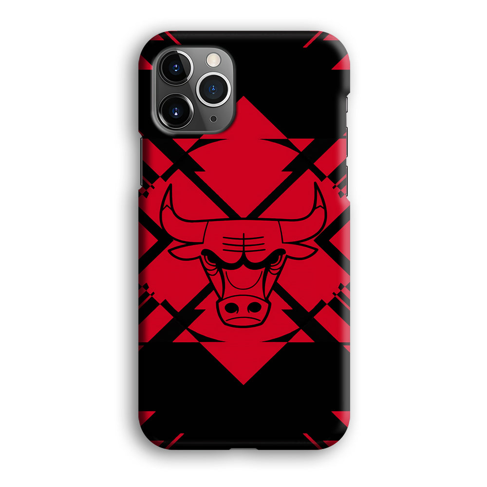 Chicago Bulls Aesthetic Shapes iPhone 12 Pro Max Case