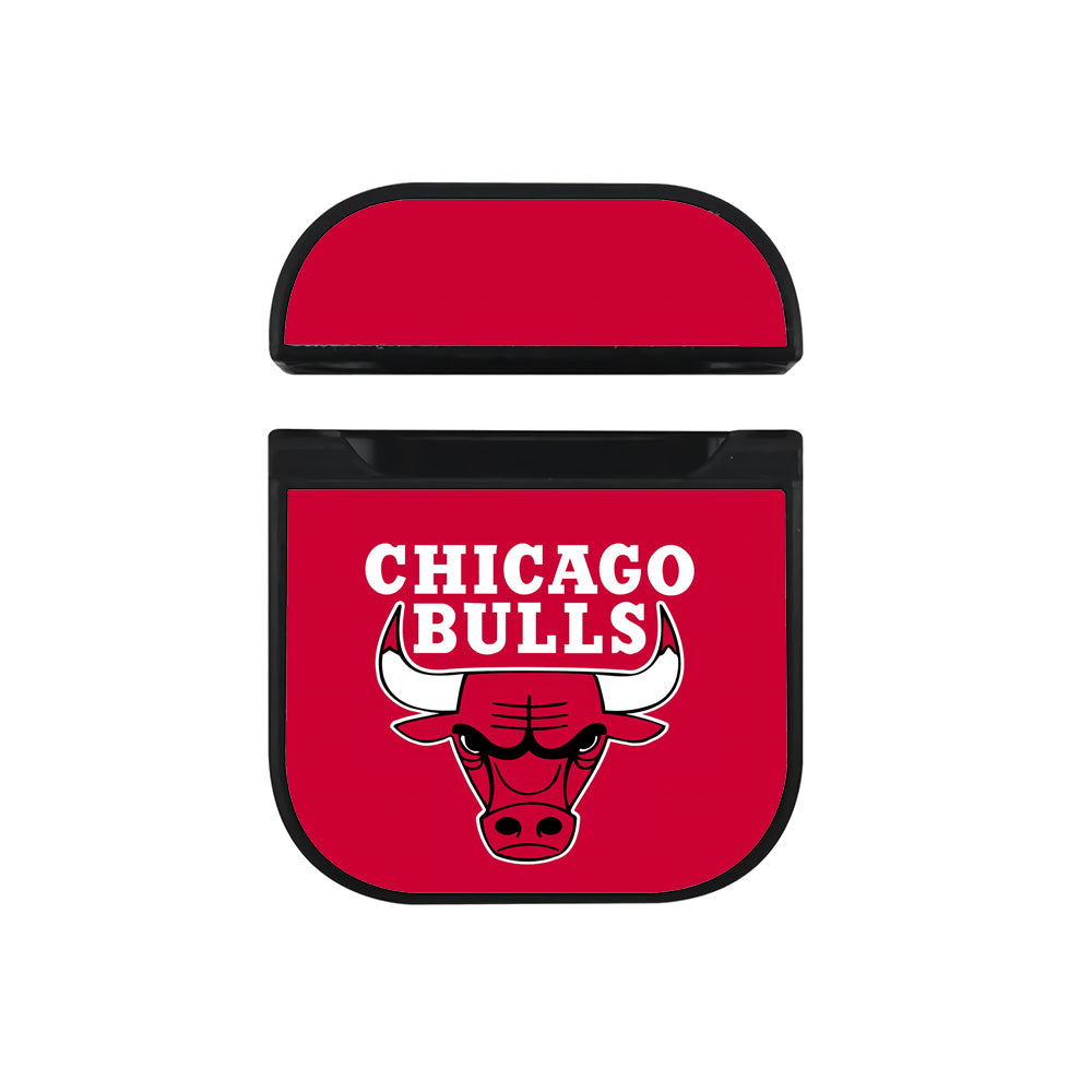 Chicago Bulls Logo NBA Aesthetic  Hard Plastic Case Cover For Apple Airpods