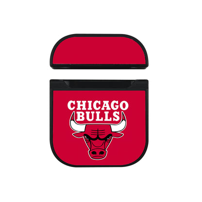 Chicago Bulls Logo NBA Aesthetic  Hard Plastic Case Cover For Apple Airpods
