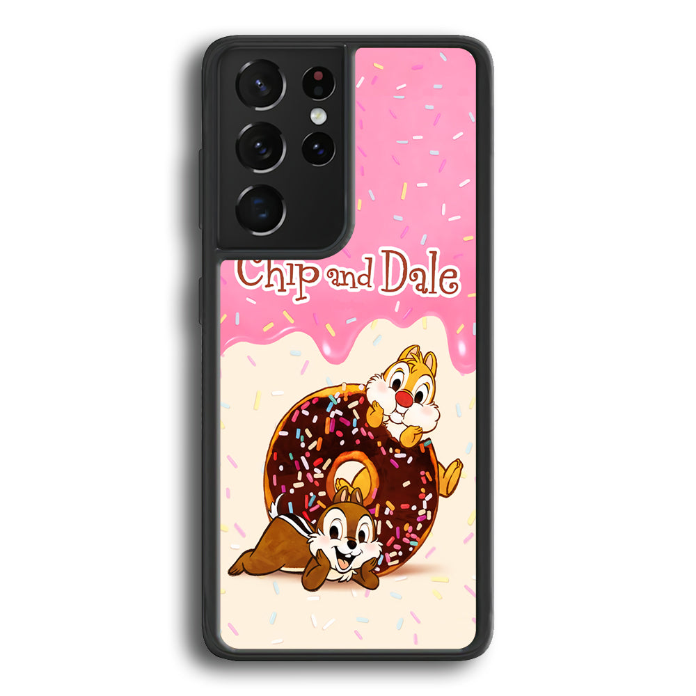 Chip And Dale Donut Creamy Samsung Galaxy S24 Ultra Case - Ezzystore