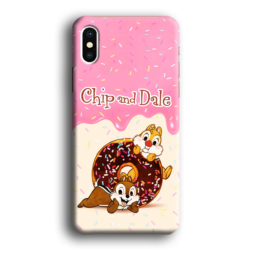 Chip And Dale Donut Creamy iPhone X Case