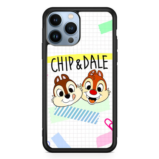 Chip And Dale Paper Clip Aesthetic iPhone 14 Pro Max Case