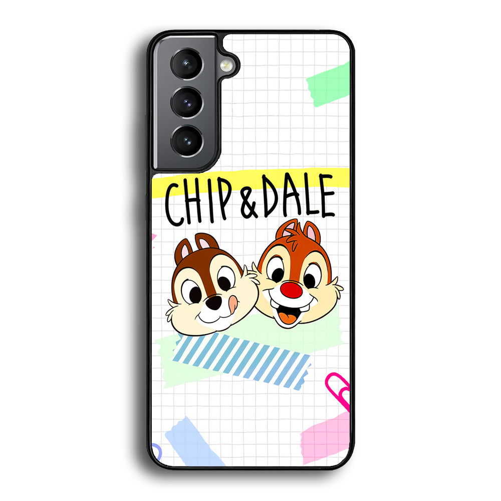 Chip And Dale Paper Clip Aesthetic Samsung Galaxy S22 Case - Ezzystore