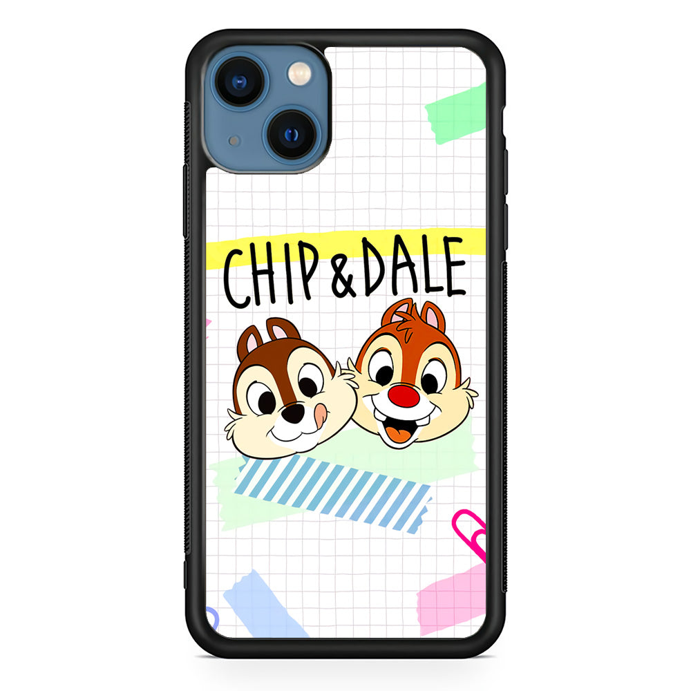 Chip And Dale Paper Clip Aesthetic iPhone 14 Case