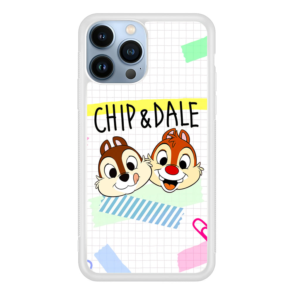 Chip And Dale Paper Clip Aesthetic iPhone 15 Pro Case