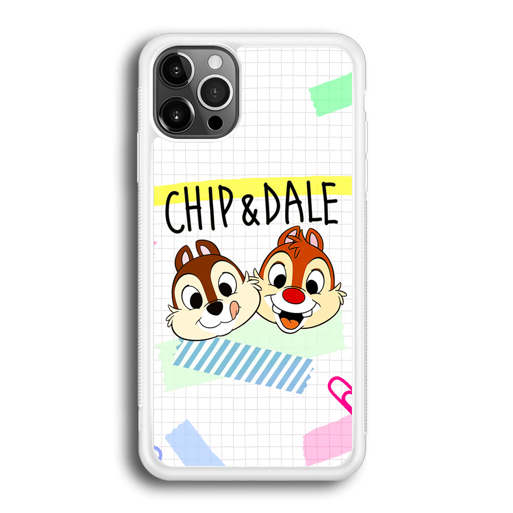Chip And Dale Paper Clip Aesthetic iPhone 12 Pro Max Case