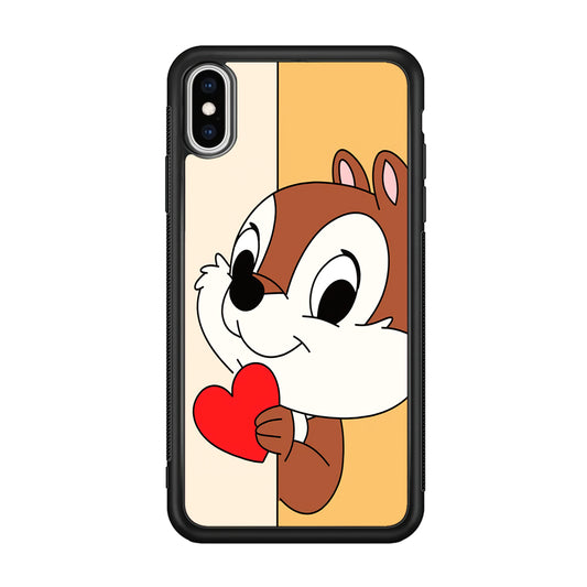 Chip Character Give Love Chip And Dale iPhone X Case