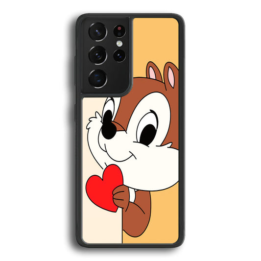 Chip Character Give Love Chip And Dale Samsung Galaxy S24 Ultra Case - Ezzystore