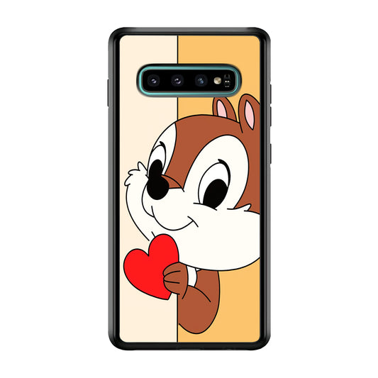 Chip Character Give Love Chip And Dale Samsung Galaxy S10 Case