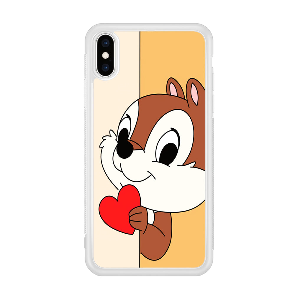 Chip Character Give Love Chip And Dale iPhone X Case