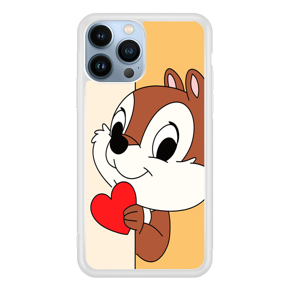 Chip Character Give Love Chip And Dale iPhone 15 Pro Case