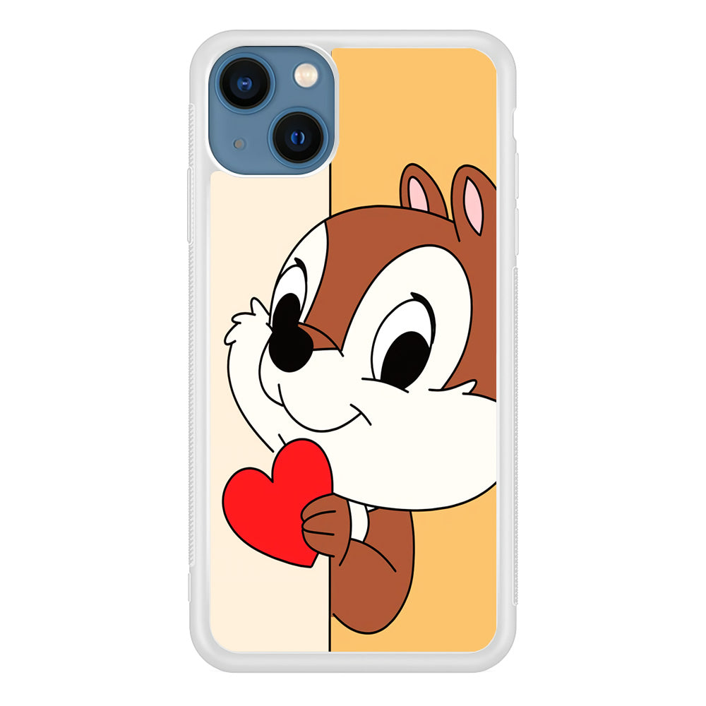 Chip Character Give Love Chip And Dale iPhone 14 Plus Case