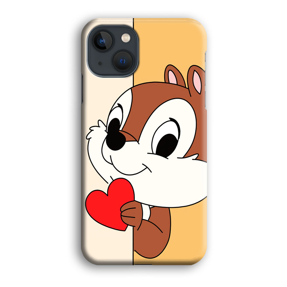 Chip Character Give Love Chip And Dale iPhone 14 Plus Case
