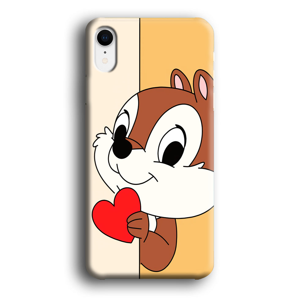 Chip Character Give Love Chip And Dale iPhone XR Case