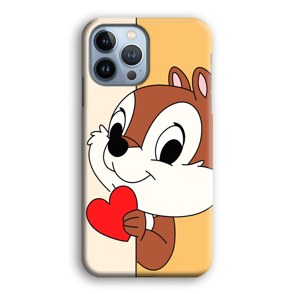 Chip Character Give Love Chip And Dale iPhone 15 Pro Case