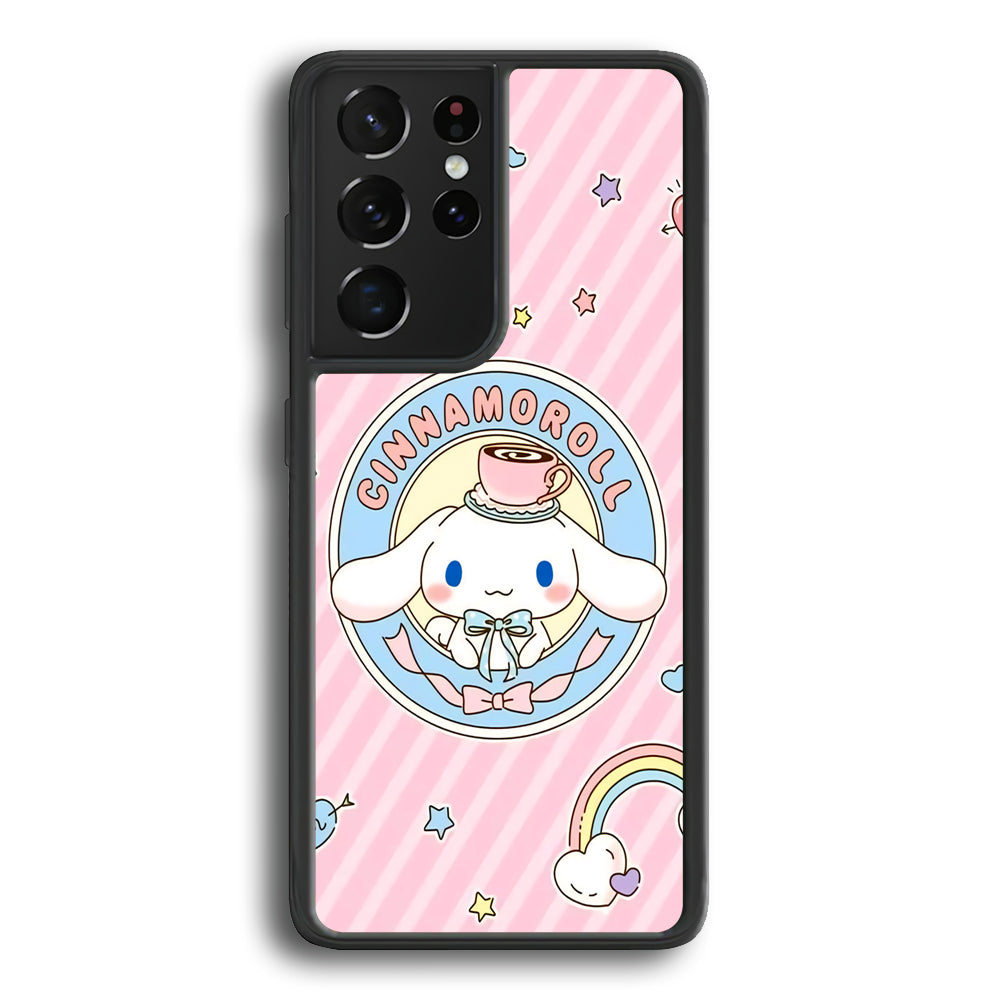 Cinnamoroll Enjoy Coffee Samsung Galaxy S22 Ultra Case - Ezzystore