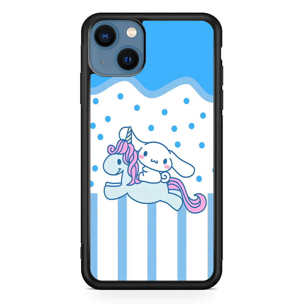 Cinnamoroll With Unicorn iPhone 14 Case