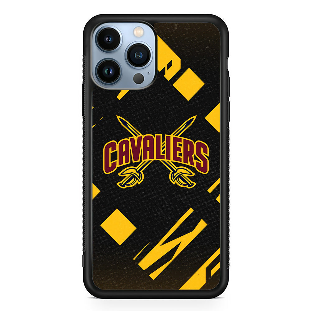 Cleveland Cavaliers Yellow Pattern iPhone 15 Pro Max Case