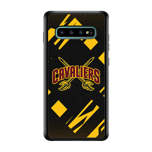 Cleveland Cavaliers Yellow Pattern Samsung Galaxy S10 Case