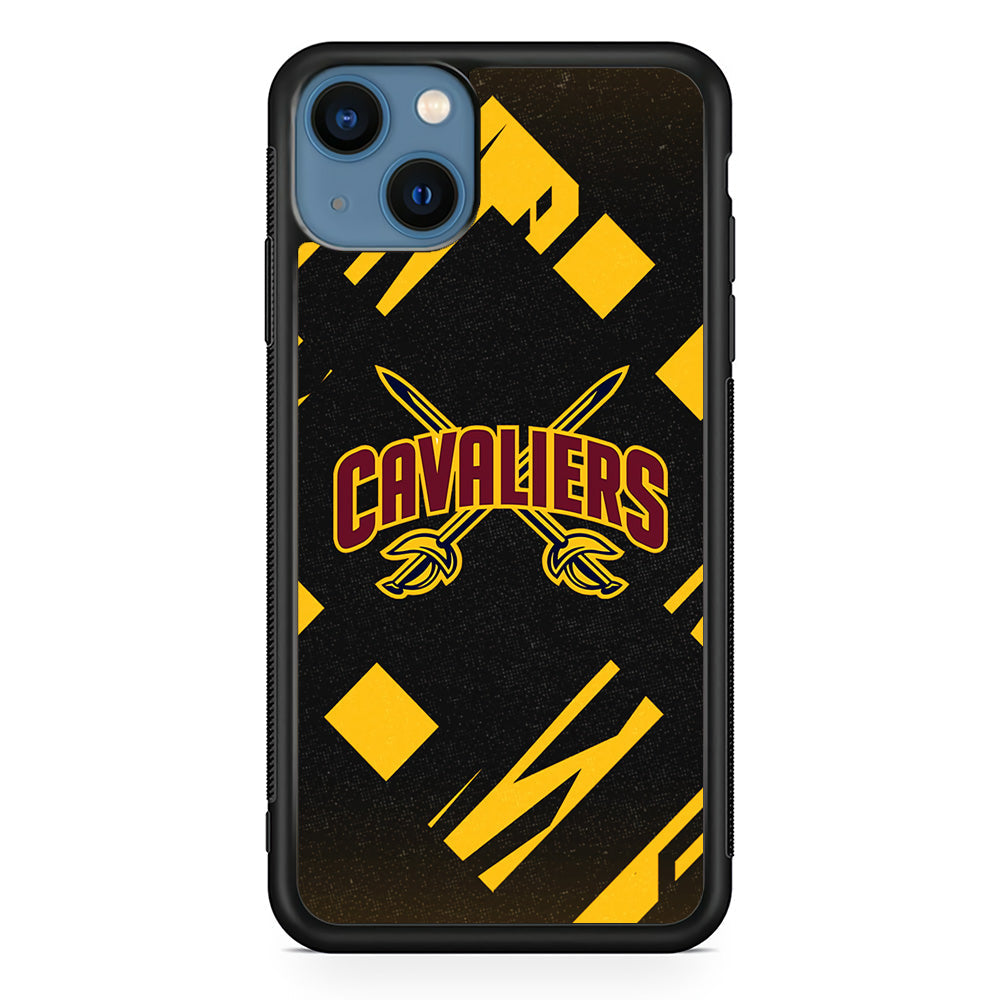 Cleveland Cavaliers Yellow Pattern iPhone 15 Plus Case