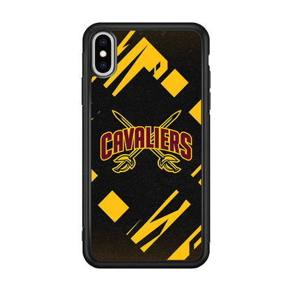 Cleveland Cavaliers Yellow Pattern iPhone XS Case