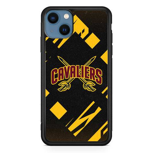 Cleveland Cavaliers Yellow Pattern iPhone 14 Case