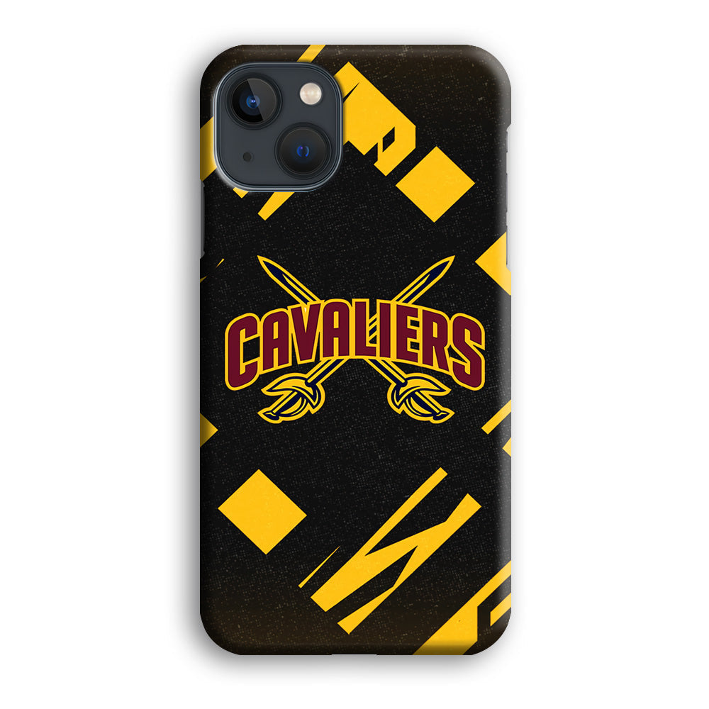 Cleveland Cavaliers Yellow Pattern iPhone 15 Plus Case