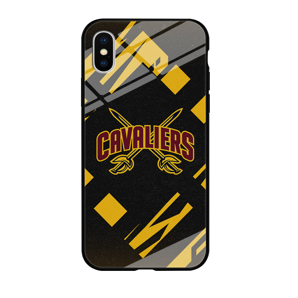 Cleveland Cavaliers Yellow Pattern iPhone XS Case
