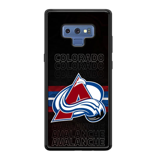 Colorado Avalanche Word Of Team Samsung Galaxy Note 9 Case