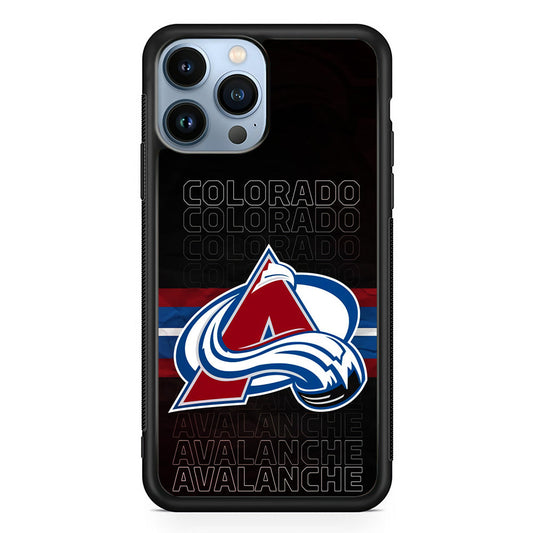 Colorado Avalanche Word Of Team iPhone 14 Pro Max Case