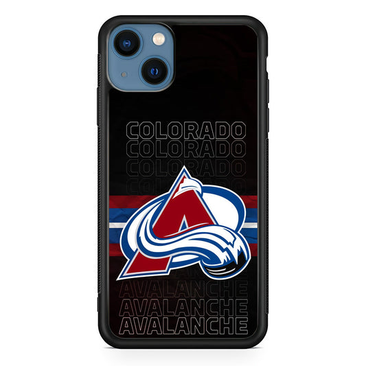 Colorado Avalanche Word Of Team iPhone 14 Case