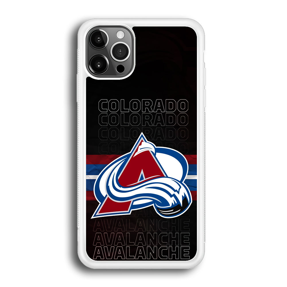 Colorado Avalanche Word Of Team iPhone 12 Pro Max Case