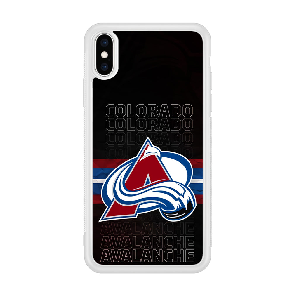 Colorado Avalanche Word Of Team iPhone Xs Max Case