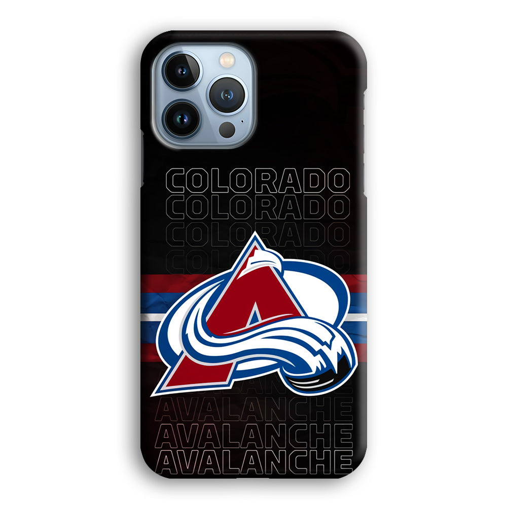 Colorado Avalanche Word Of Team iPhone 15 Pro Case
