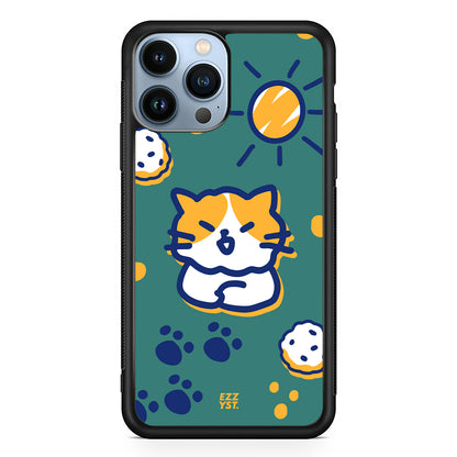 Cute Cartoon Enjoying a Sunny Day Magsafe iPhone Case