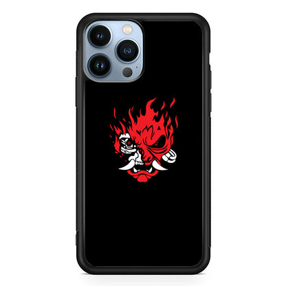 Cyberpunk Logo Black iPhone 15 Pro Case