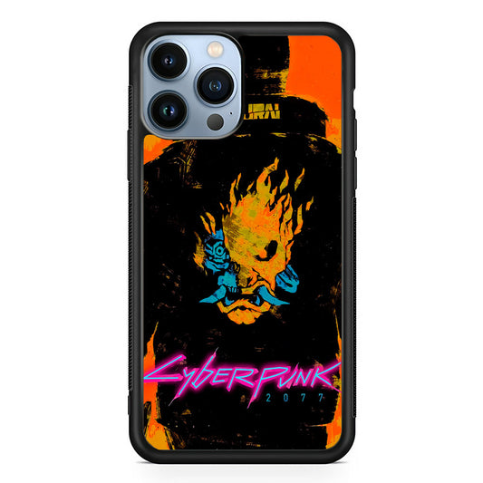 Cyberpunk Samurai Paint Art iPhone 14 Pro Max Case