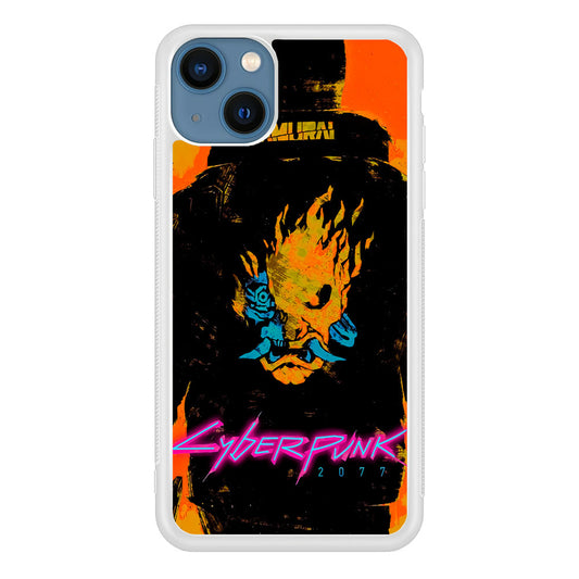 Cyberpunk Samurai Paint Art iPhone 15 Case