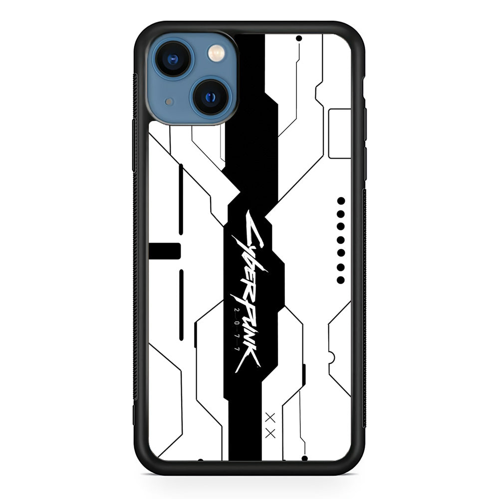 Cyberpunk White Pattern iPhone 14 Case
