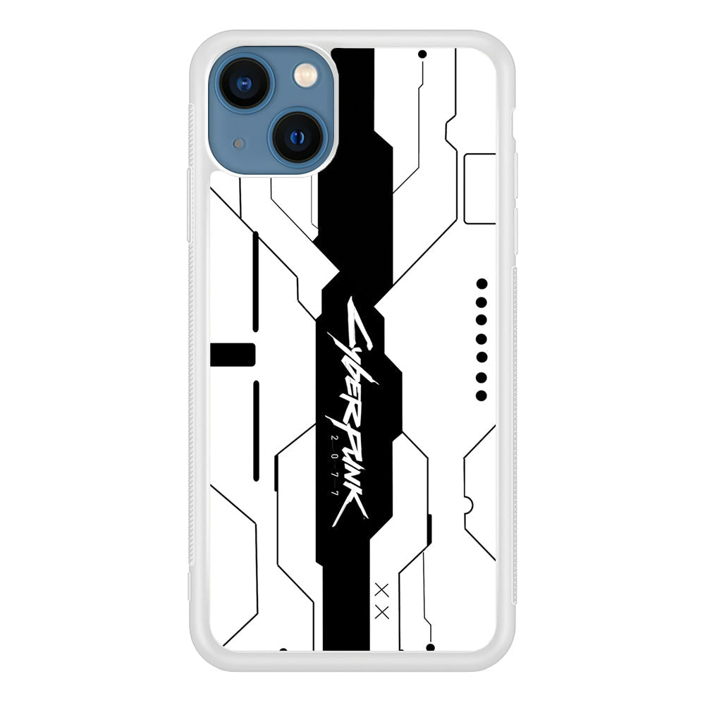 Cyberpunk White Pattern iPhone 14 Plus Case