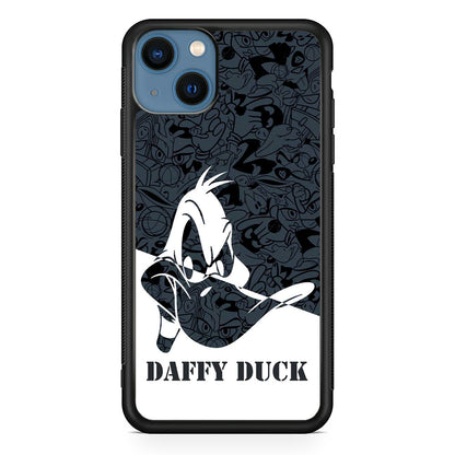 Daffy Duck Silhouette Of Pattern iPhone 15 Case