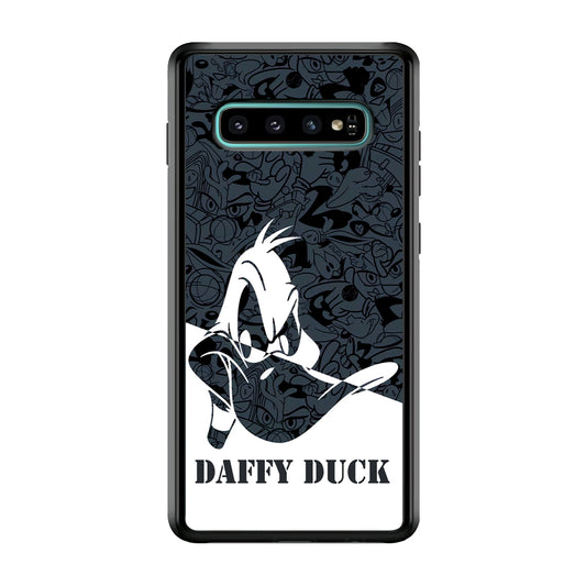 Daffy Duck Silhouette Of Pattern Samsung Galaxy S10 Case