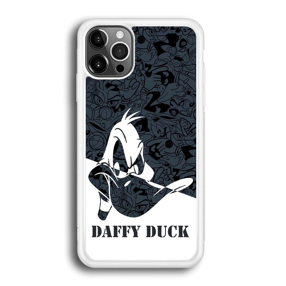 Daffy Duck Silhouette Of Pattern iPhone 12 Pro Max Case