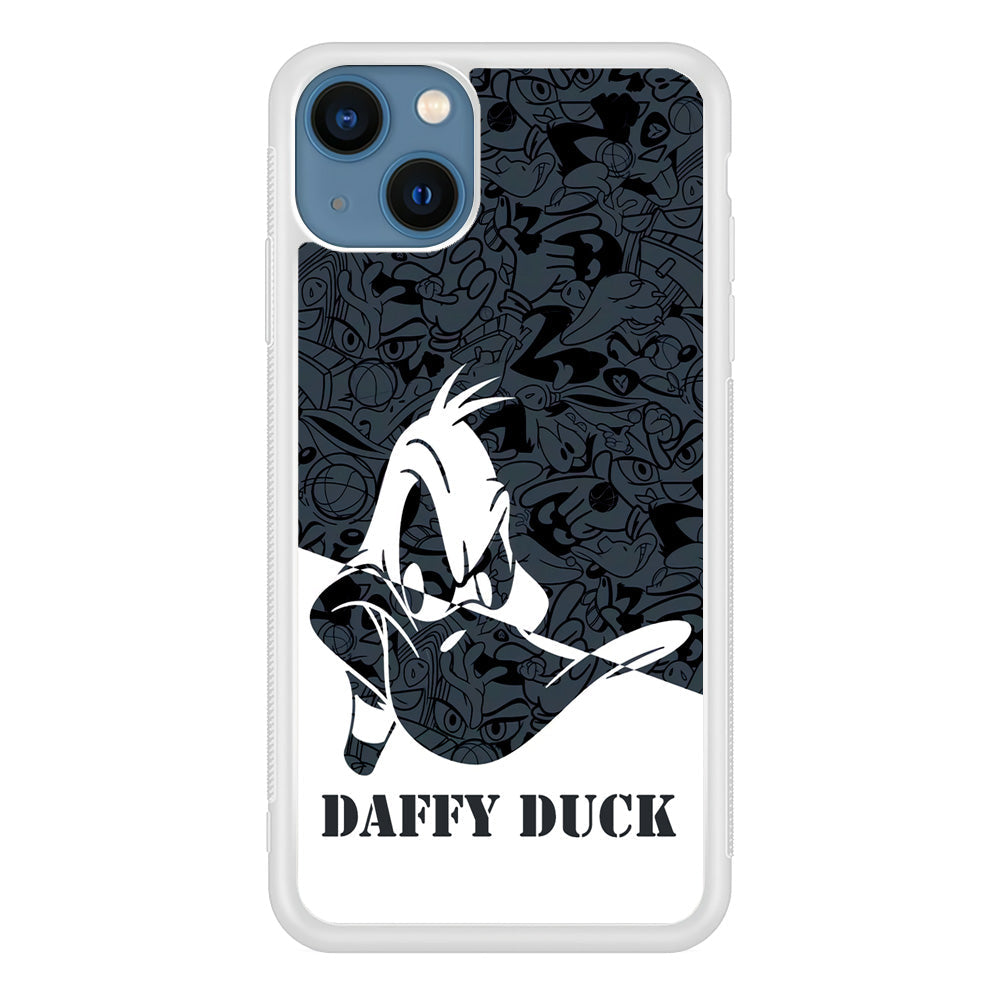 Daffy Duck Silhouette Of Pattern iPhone 14 Case